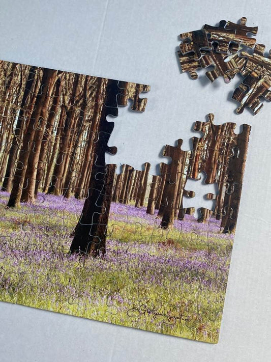 Bluebells Forest Puzzle - UK woodland photography jigsaw