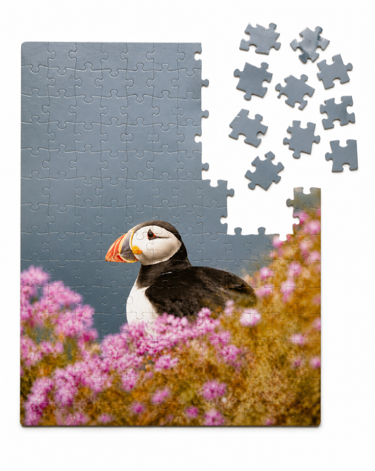 Puffin Photo Puzzle Set – Sea Pinks Jigsaw
