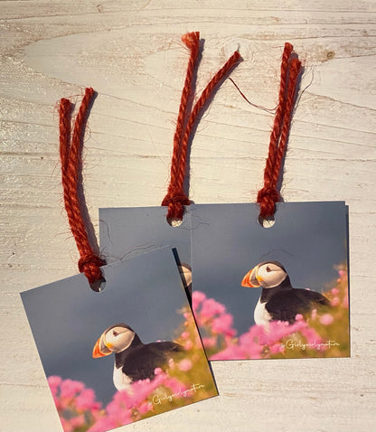 Puffin Gift Tags - coastal wildlife photography