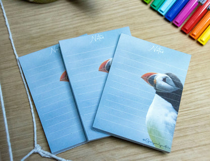 Puffin Pocket Notepad - coastal wildlife stationery