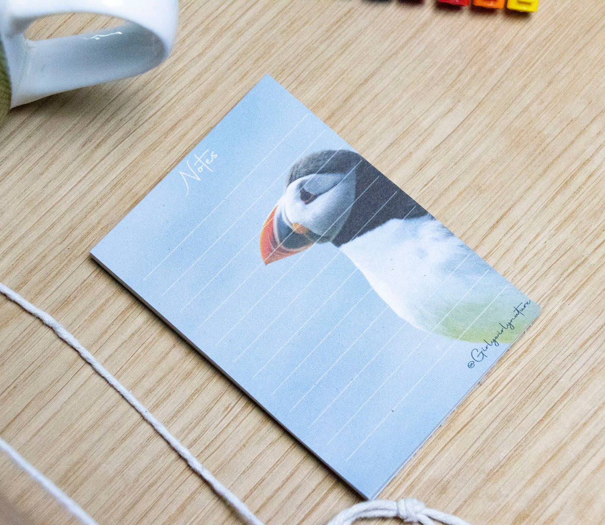 Puffin Pocket Notepad - coastal wildlife stationery