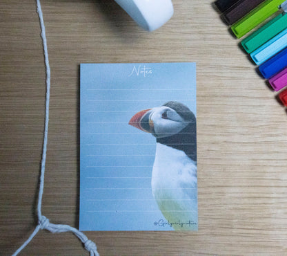 Puffin Pocket Notepad - coastal wildlife stationery