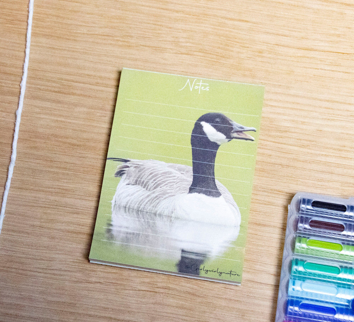 Canada Goose Pocket Notepad - British wildlife stationery
