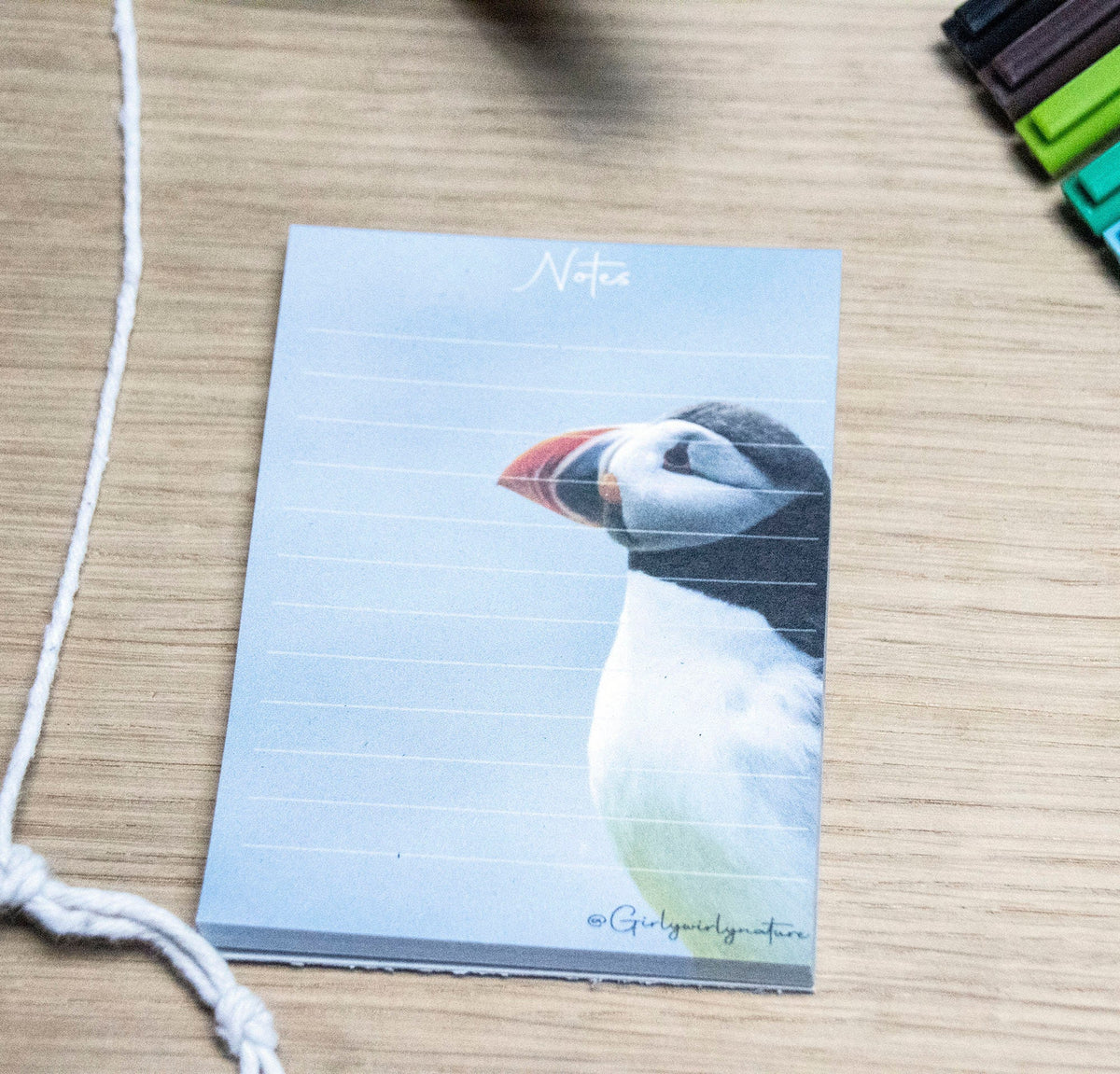 Puffin Pocket Notepad - coastal wildlife stationery